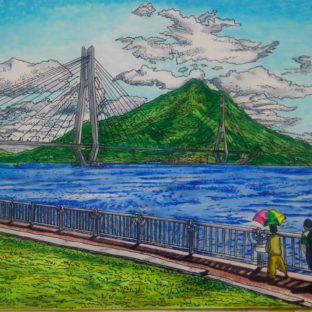 國じゅう諸所図絵『今治・多々羅大橋』