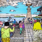 國じゅう諸所図絵『鞆の浦/常夜灯』
