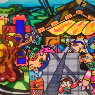 國じゅう諸所図絵『出雲大社前』