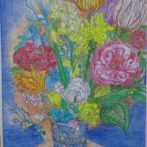 模写・ヤン・ブリューゲル「ガラスの花瓶に入った花束」 （1640-1645）