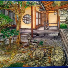 平家谷・福泉坊（原画）に、作成風景の動画を装填しました。