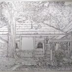 「竹林寺」塗り絵用・下書き　