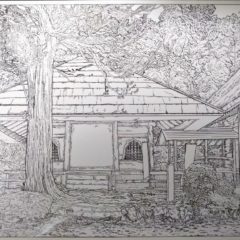 「竹林寺」塗り絵仕様下書き　商品🆙しました。