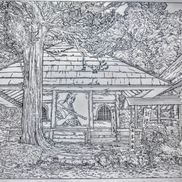 妖闇寺・塗り絵仕様ポップ調