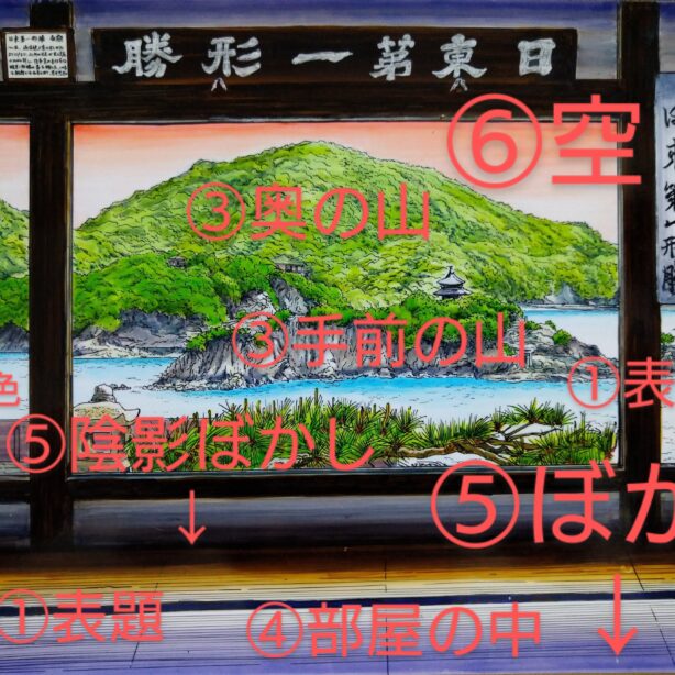 【作品解説】國㊥諸所図絵『鞆ノ浦✵対潮楼/卯月✵夕刻』