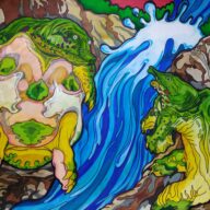 雷魔八郎右衛門と膝栗毛瓜次(らいまはちろうえもんとひざくりげうりじ)